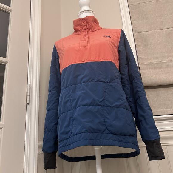 The North Face Mountain Sweatshirt Pullover, Spiced Coral Multi, womens sz M - Picture 9 of 12